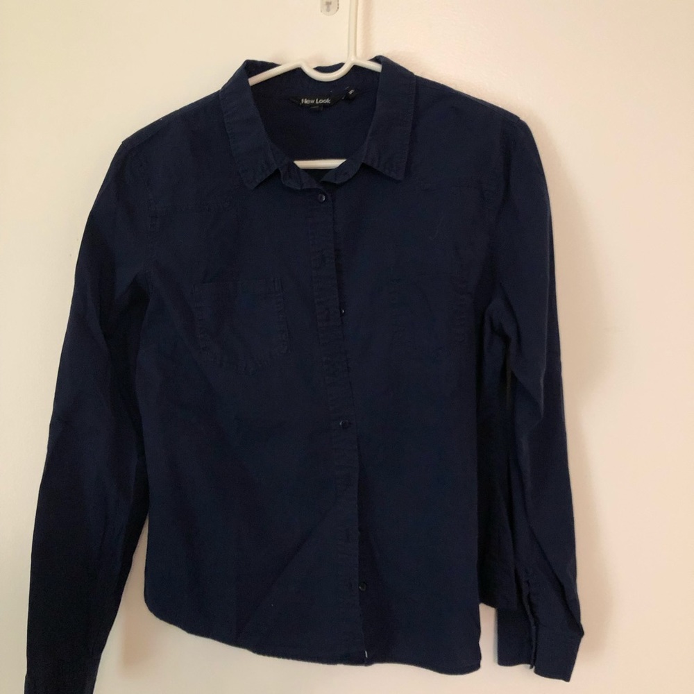 New Look, Navy Blue Women’s blouse, Size L
